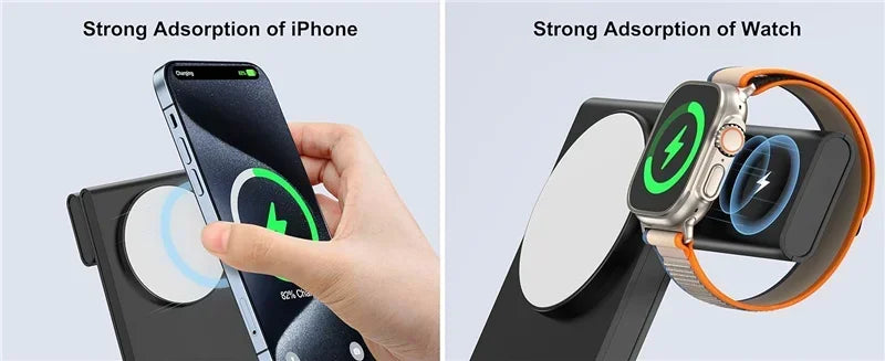 3 in 1 Wireless Folding Charging Station