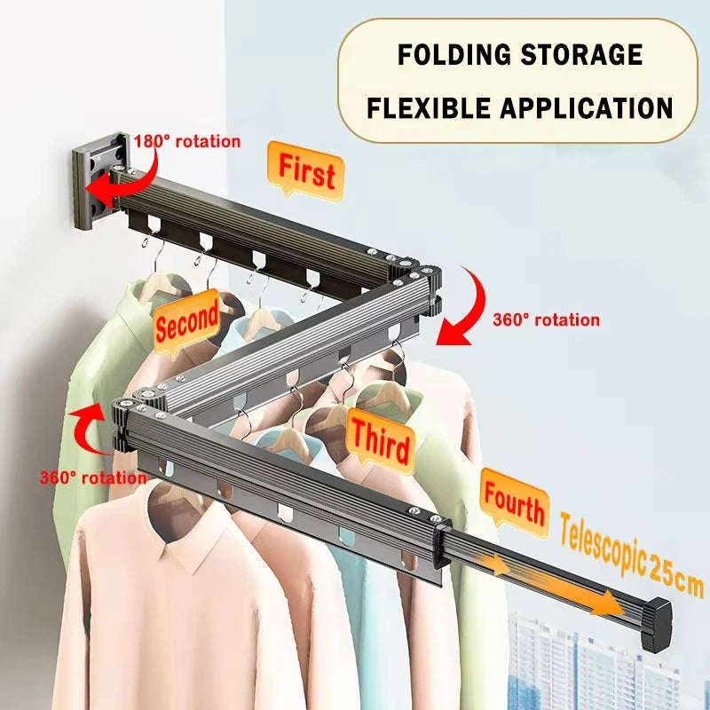 Clothes Drying Rack Wall Mount