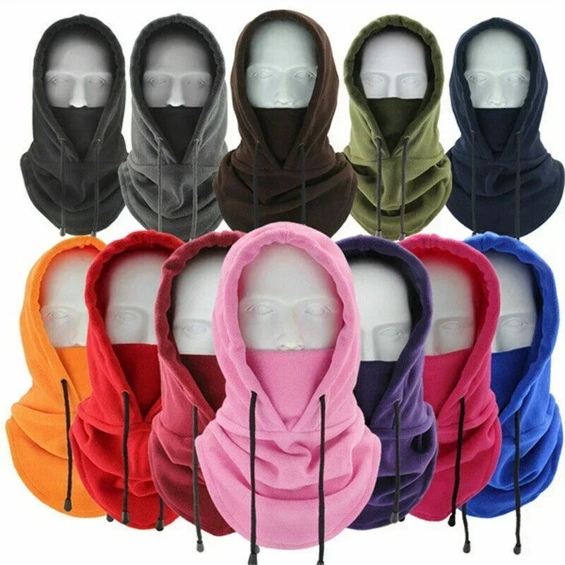Winter Outdoor Thermal Fleece Hooded Balaclava