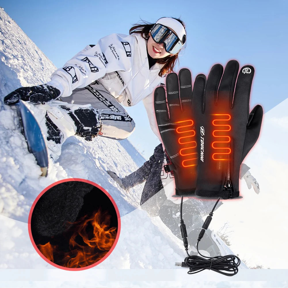 Heated Gloves with Fingertip Touchscreen