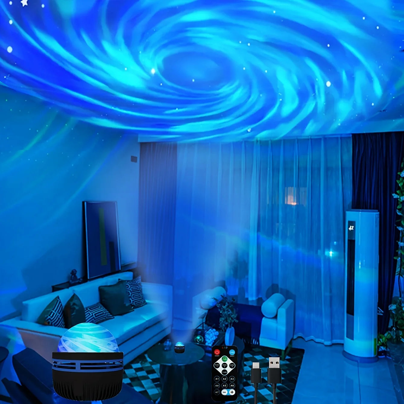LED Night Light Galaxy Projector