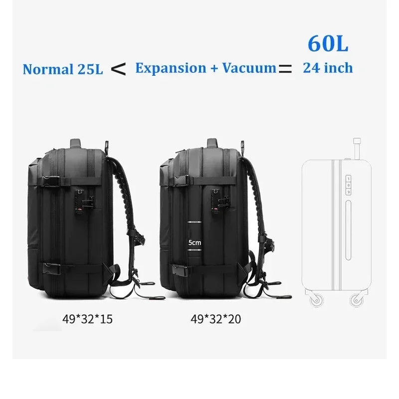 Compression Waterproof Travel Backpack