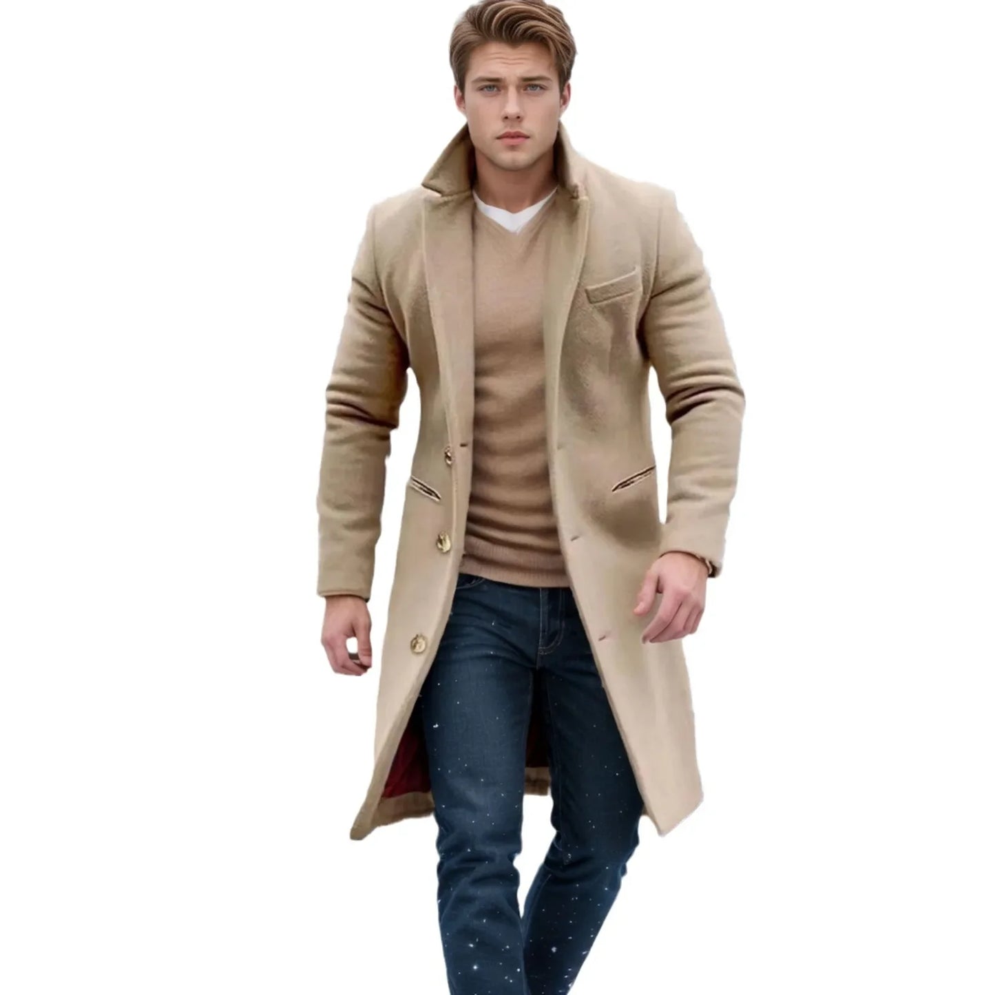 Elegant Men's Casual Dress Coat