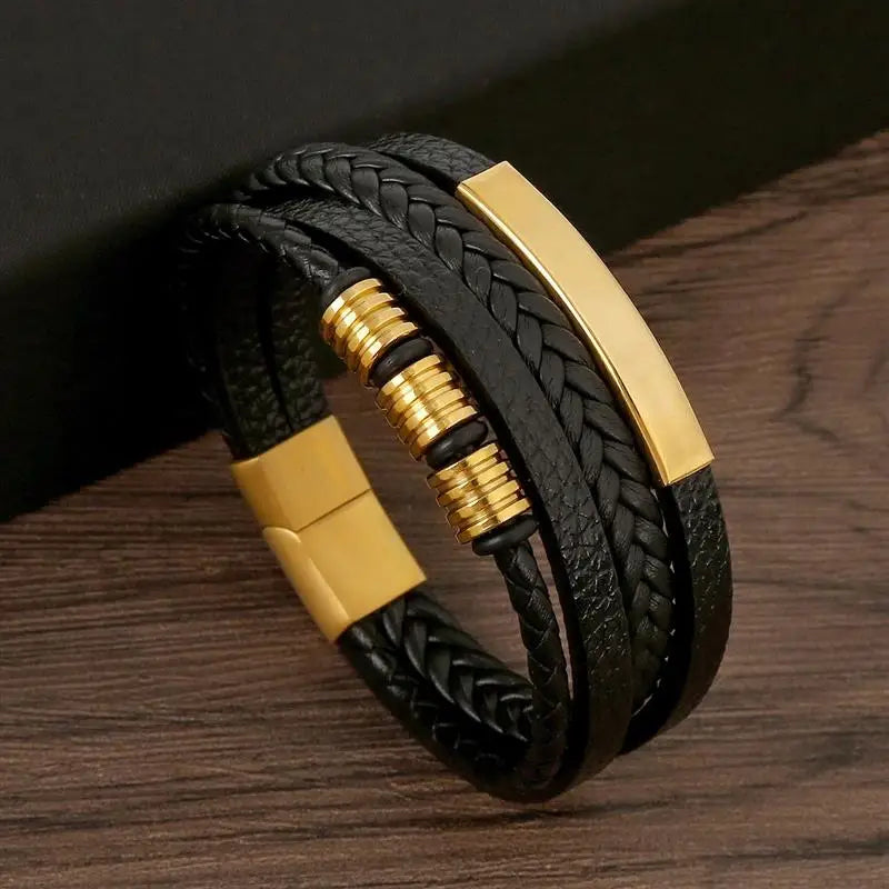 Mens Leather Bracelet